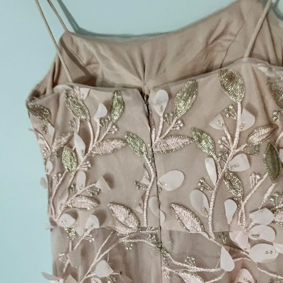 Floral-Appliqués High-Low Gown - Picture 10 of 12